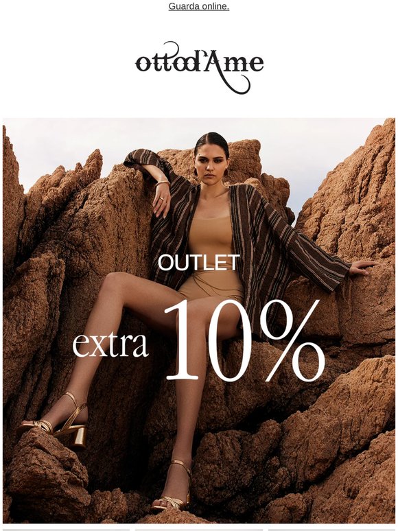 ✨🛍️ EXTRA 10% >> la promo outlet continua