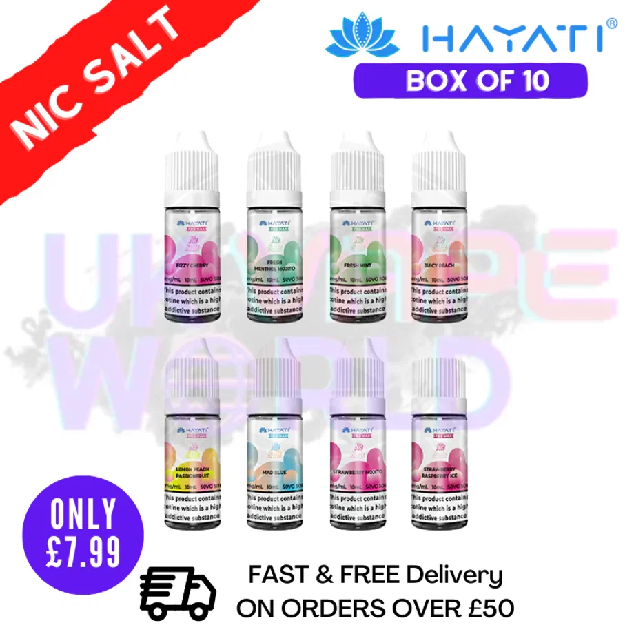 Hayati Pro Max Salts Box Of 10- Only £7.99 (Close to EXP)