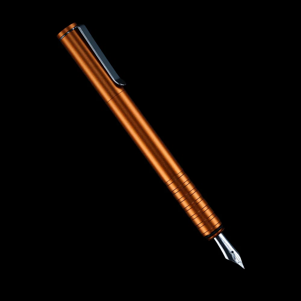 Anodized Orange Fountain Pen