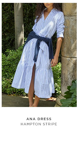 Ana Dress in Hampton Stripe