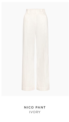 Nico Pant in Ivory