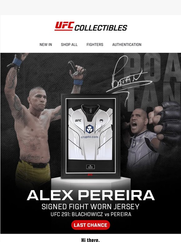 Final Day: Topuria & Pereira Jerseys