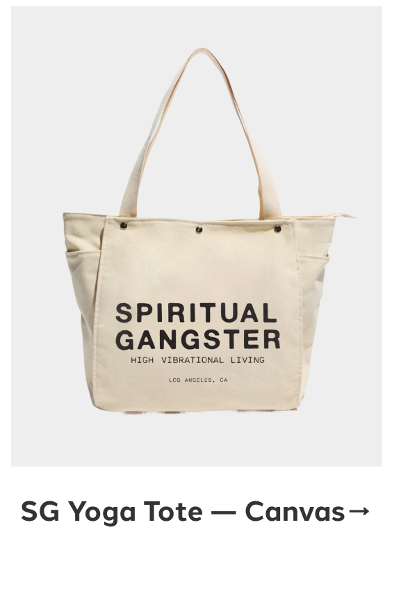 SG YOGA TOTE - CANVAS