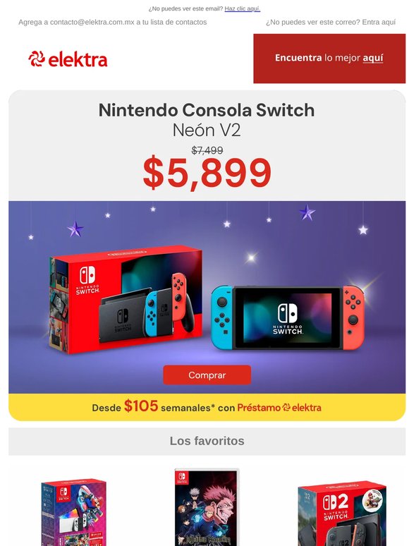 🎮 ¡Ahorra $1,600 en Nintendo Switch! 🌙 Gran Venta Nocturna
