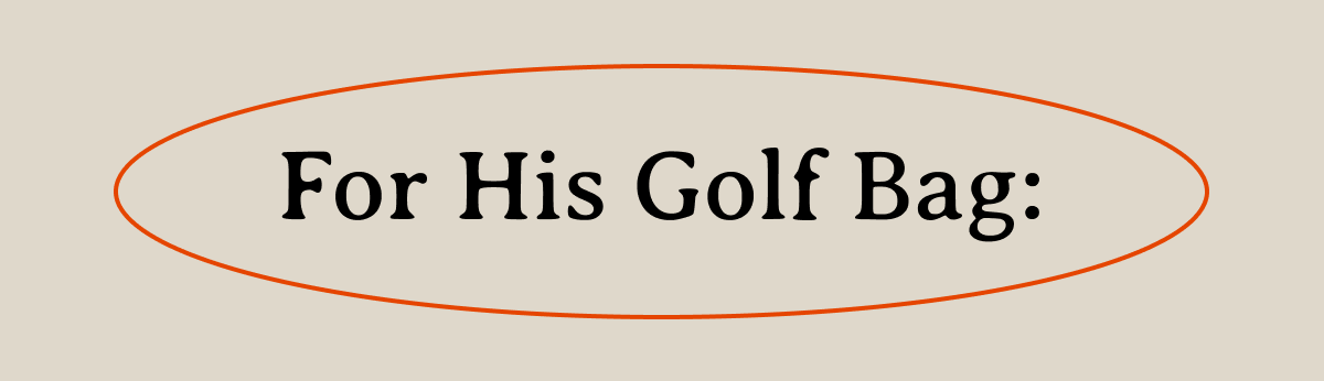 Shop gifts for his golf bag