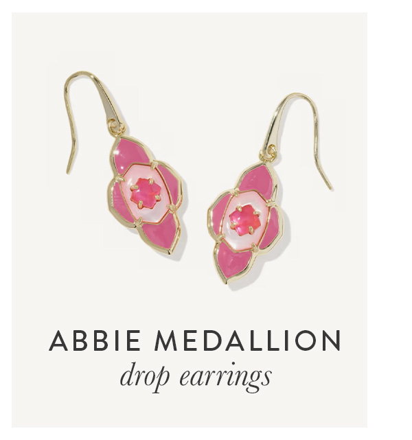 Abbie medallion drop earrings