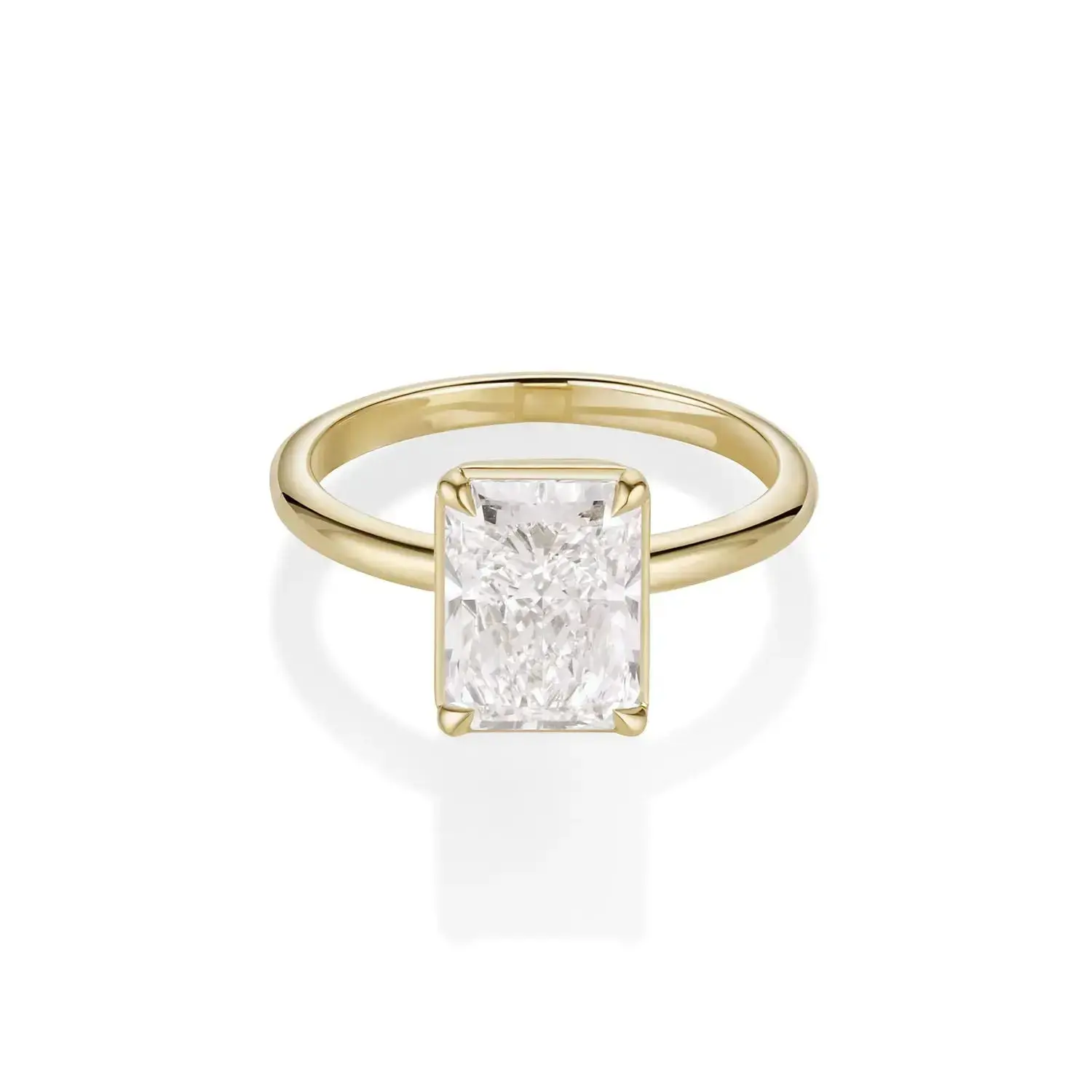 Image of 3.04ct Lab-Created Diamond Emma Radiant Engagement Ring