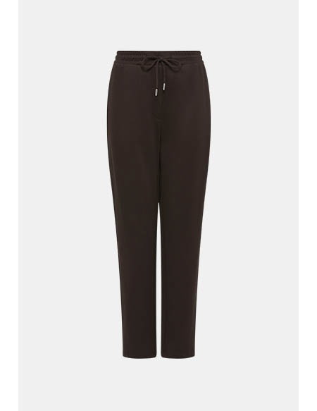 Tapered Leg Jogger in Brown