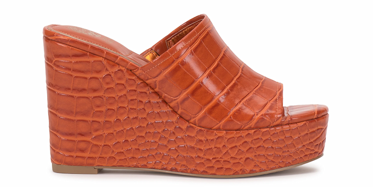 Etta Wedge Sandal Orange Sunset