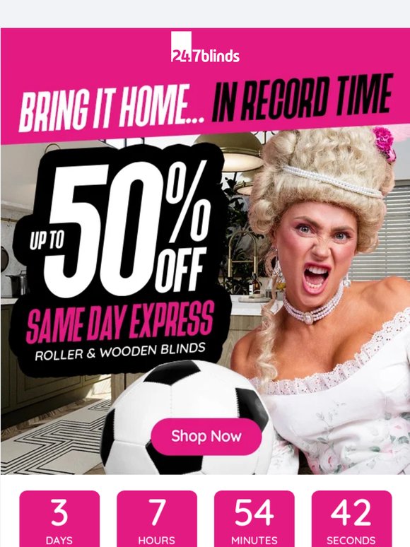 Up to 50% OFF. No extra time added ⏱️