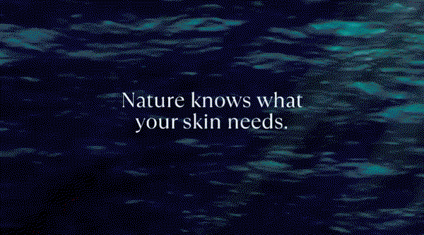gif of waves and nature knows what your skin needs
