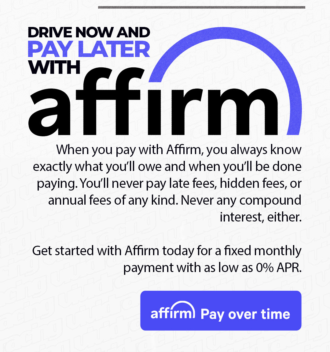 affirm Pay over Time