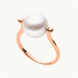 Imperial Freshwater Movable Screw-Sides Ring in 14k Rose Gold