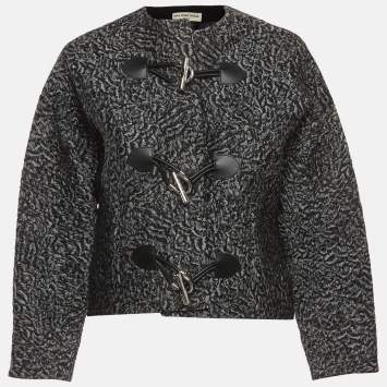 Grey Astrakhan Jacquard Toggle