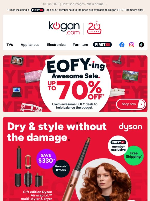 EOFY Dyson Airwrap Deal 🔥 Only $518.70 for this Airwrap i.d.™ multi-styler with code!