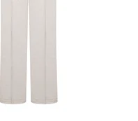 Wide Leg Linen-blend Trousers