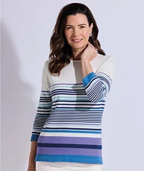 Organic Cotton Stripe Knit