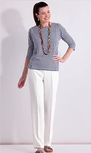 Supersoft Cotton Modal Stripe Top
