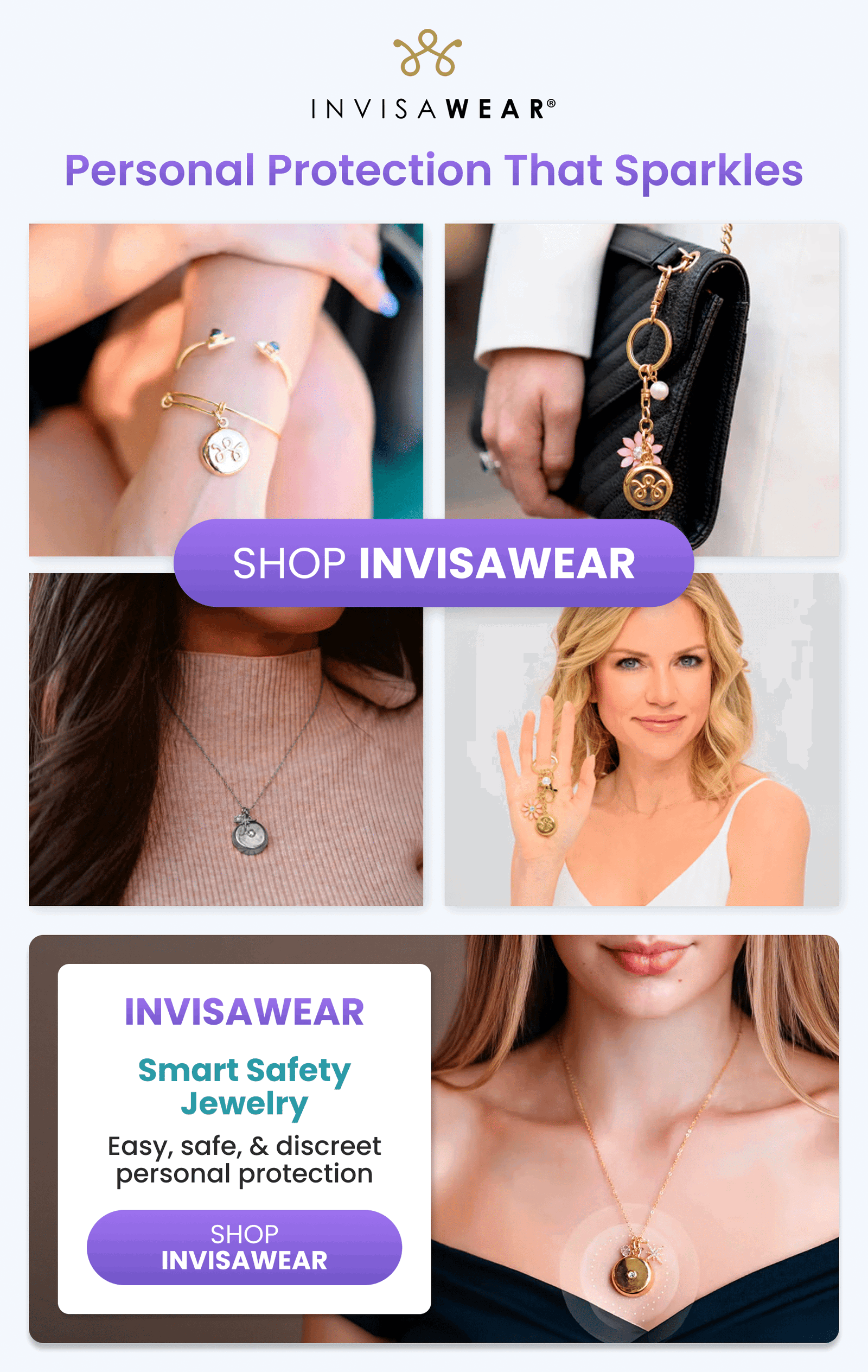 InvisaWear Smart Safety Jewelry