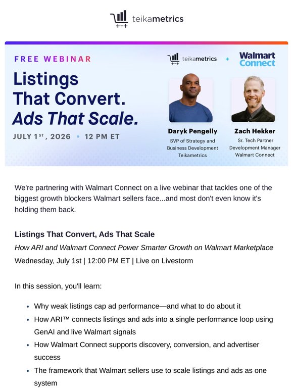 Improve Your Walmart Listings with ARI - Live Webinar