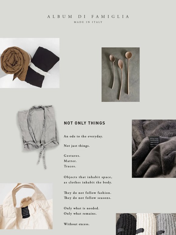 Not only Things | Album di Famiglia