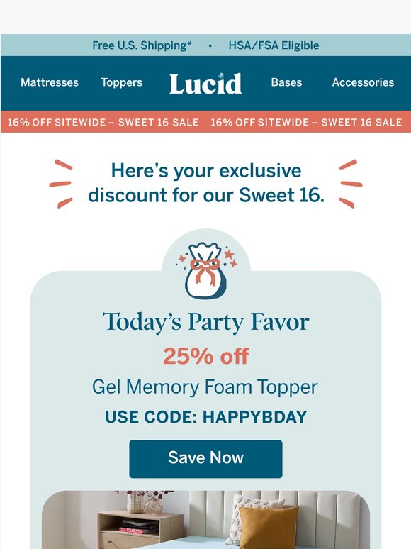 Open for Your Sweet 16 Daily Party Favor