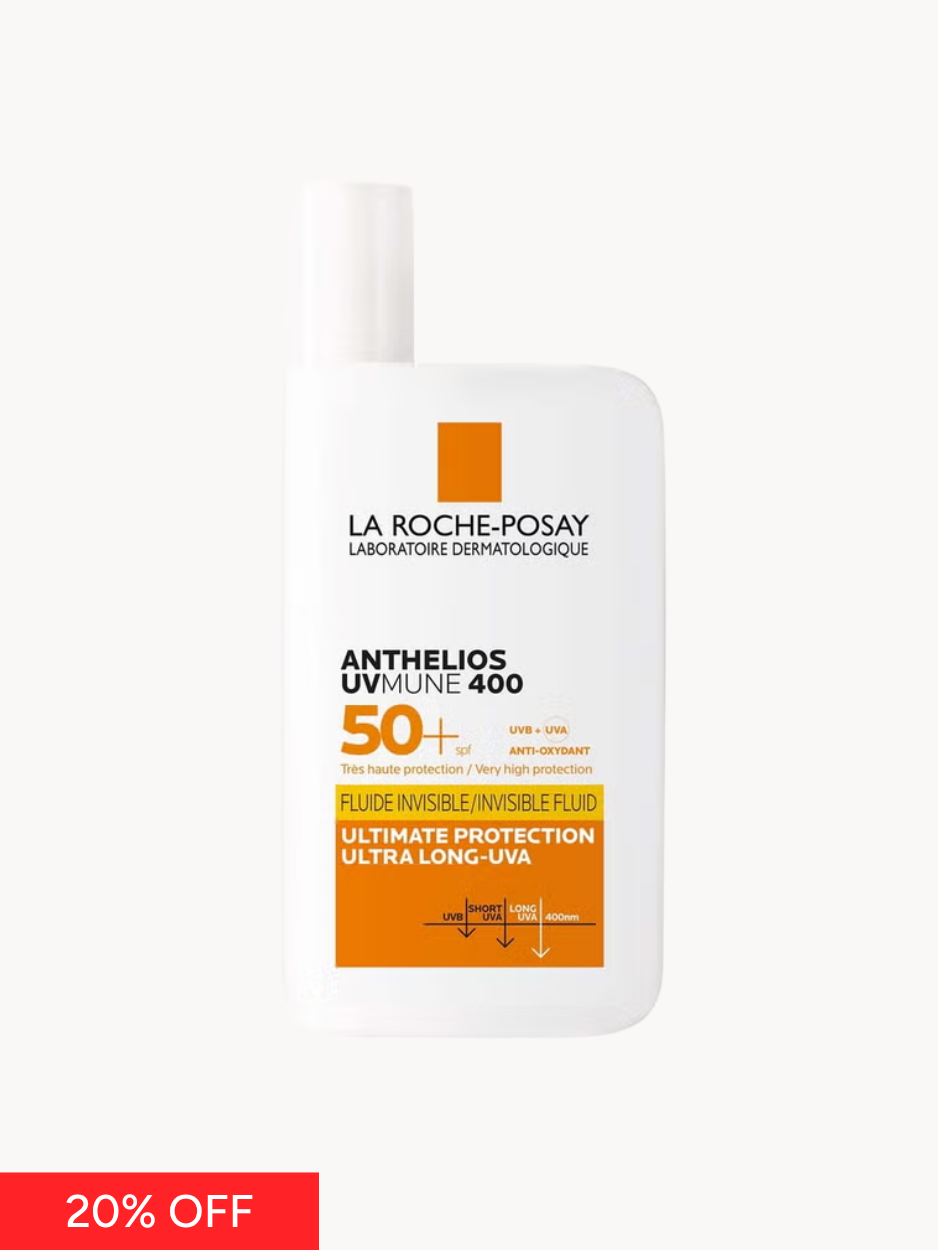 La Roche-Posay Anthelios UVMune 400 Invisible Fluid Non-Perfumed Suncream SPF50+ 50ml