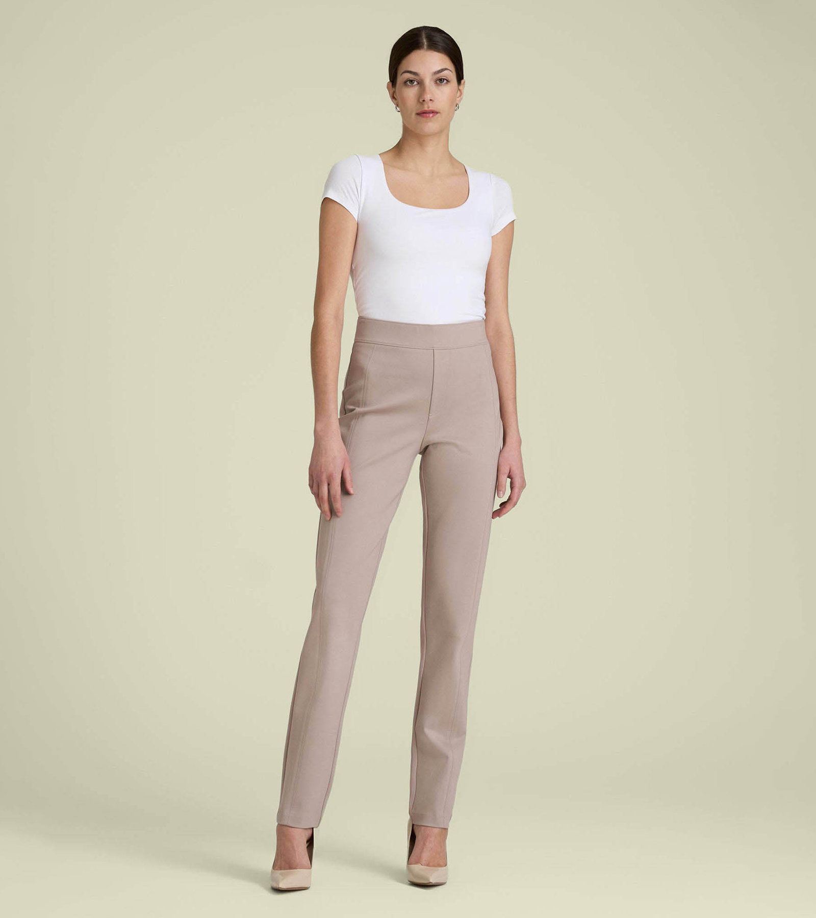 Pull-On Slim Dress Pants for Tall Women
