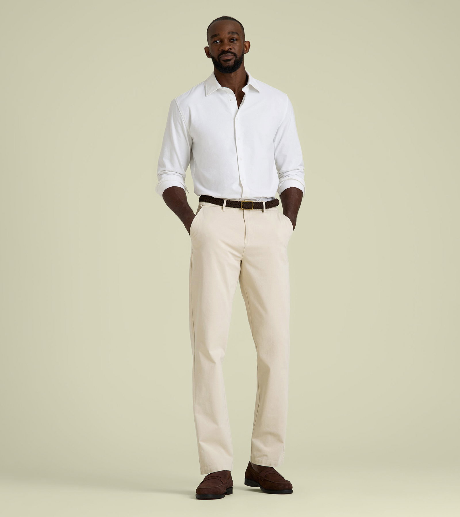 4 Way Stretch Commuter STRAIGHT Leg Chino Pants for Tall Men