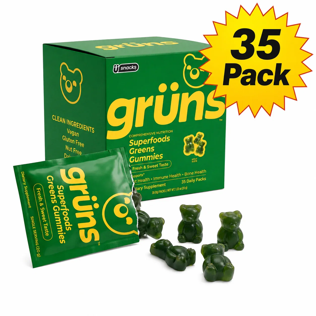 Gruns Superfood Gummies 35pk