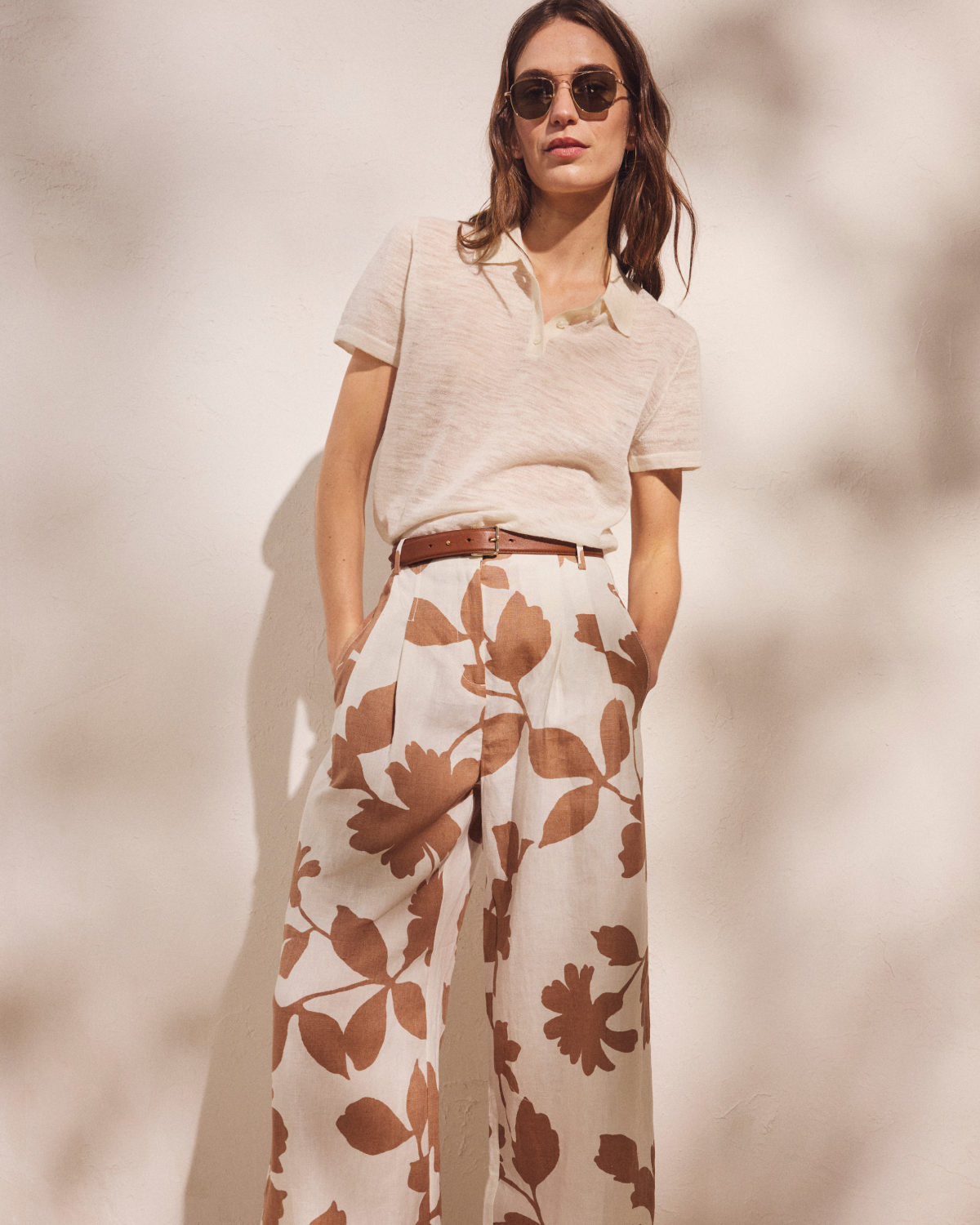 Unsubscribed Printed Linen Pant