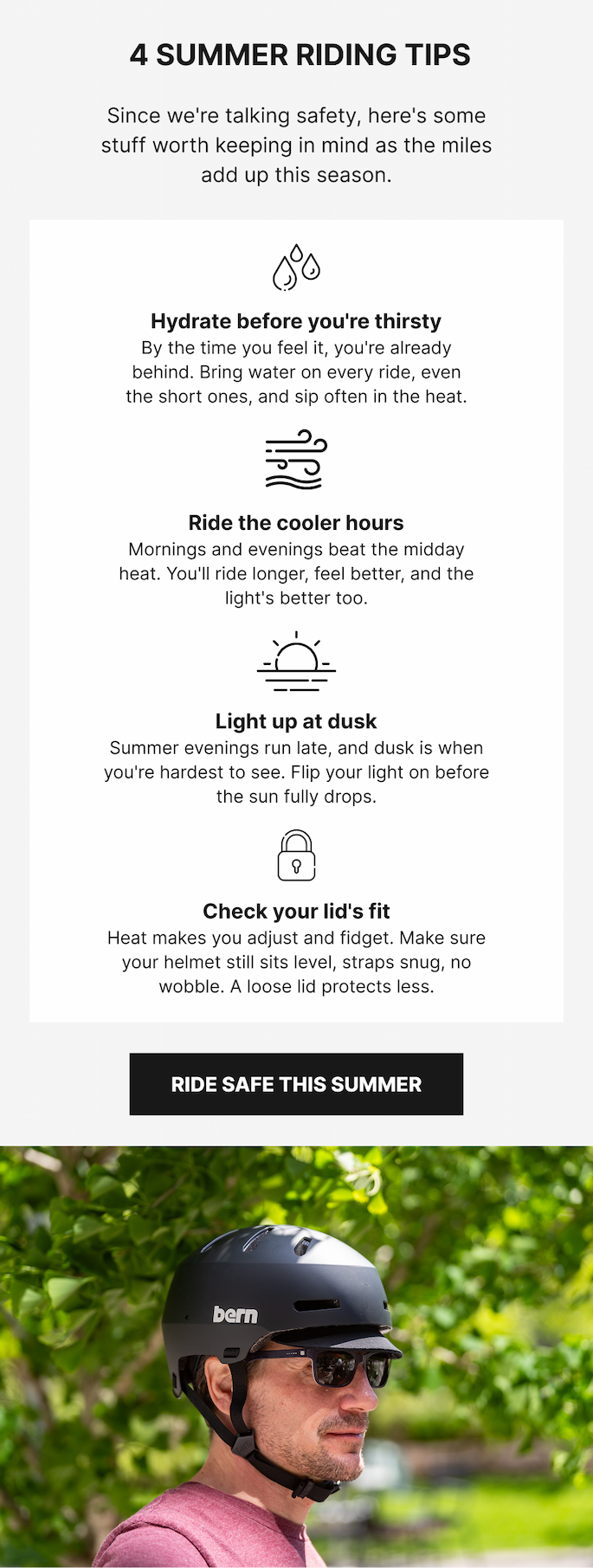 4 Summer Riding Tips