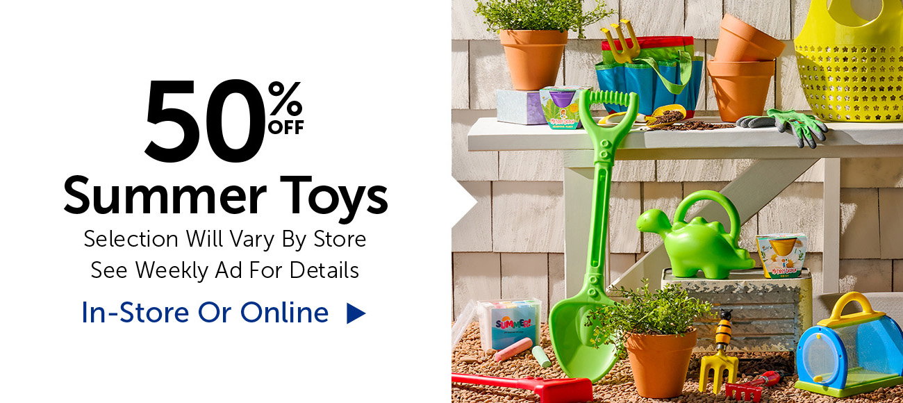 50% Off Summer Toys - Select Categories