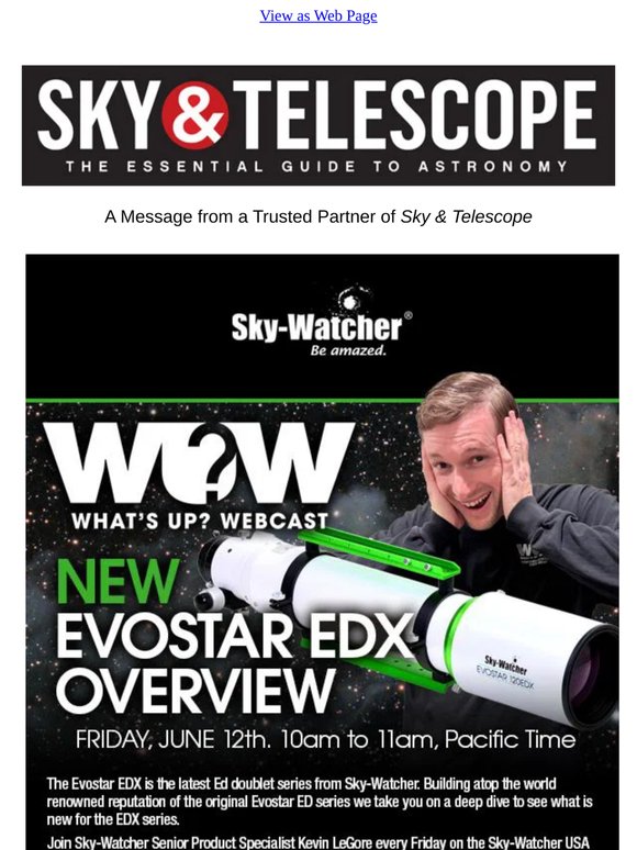 What’s Up Webcast. Everything Astronomy Every Friday.