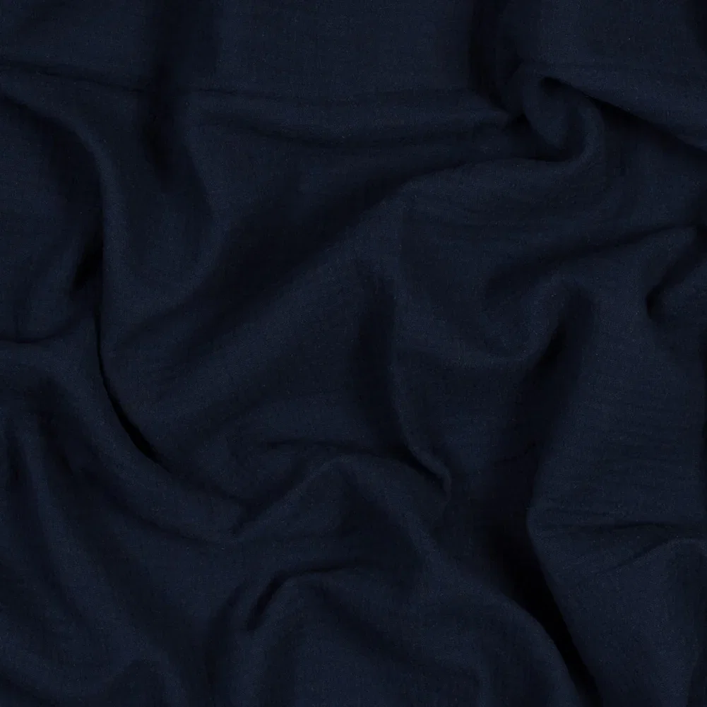 Image of Double Cotton Gauze - Navy - Talamanca Collection