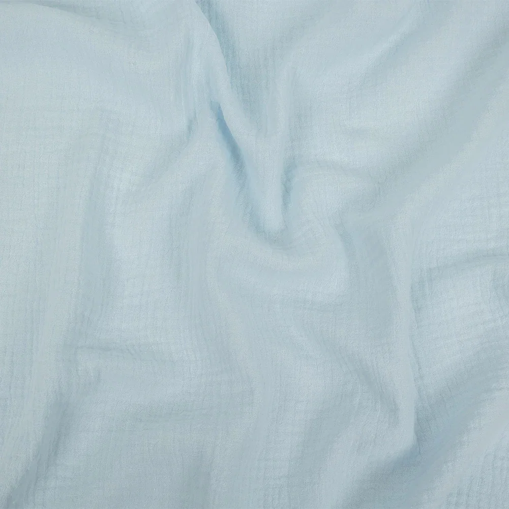 Image of Double Cotton Gauze - Light Blue - Talamanca Collection