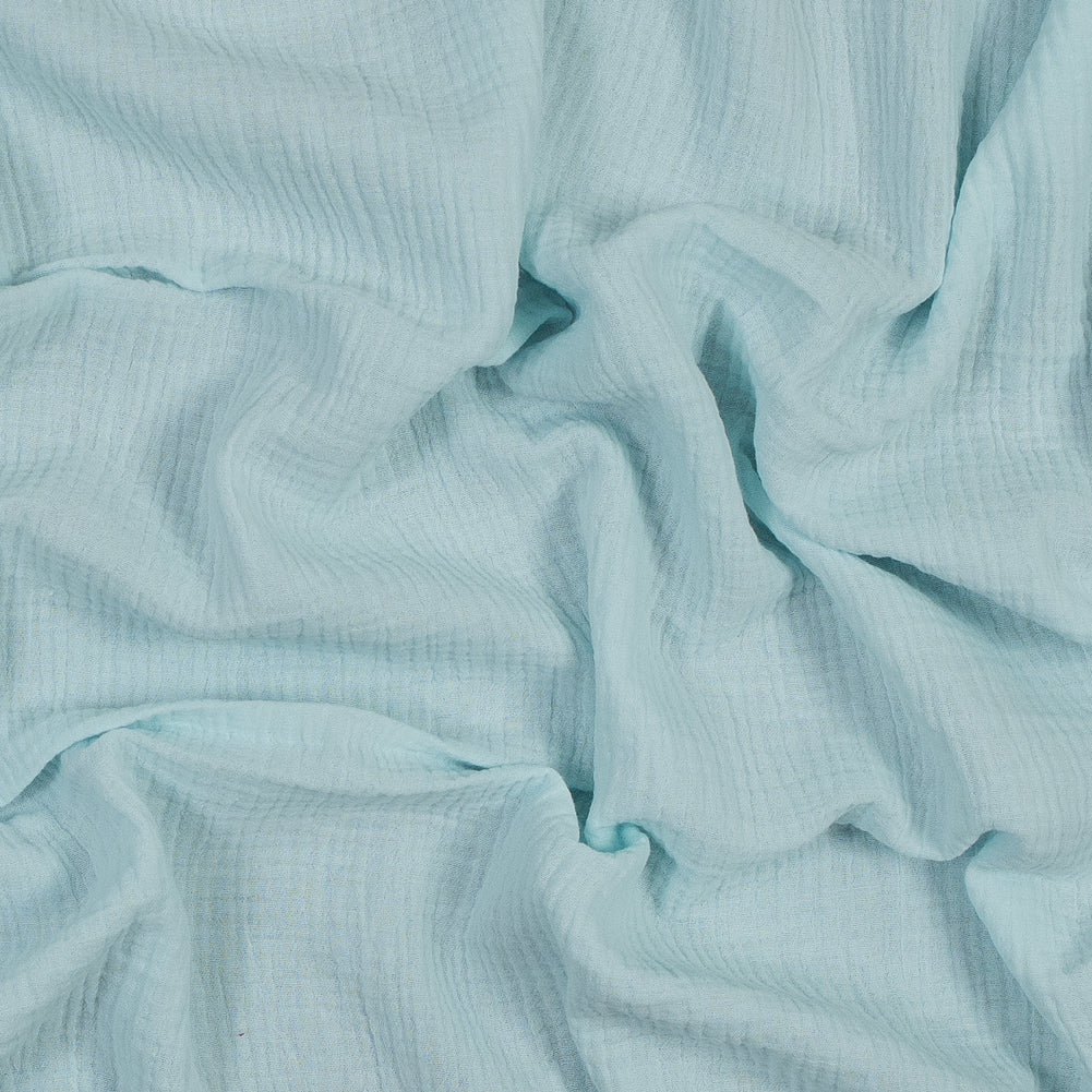 Image of Double Cotton Gauze - Blue Glass - Talamanca Collection