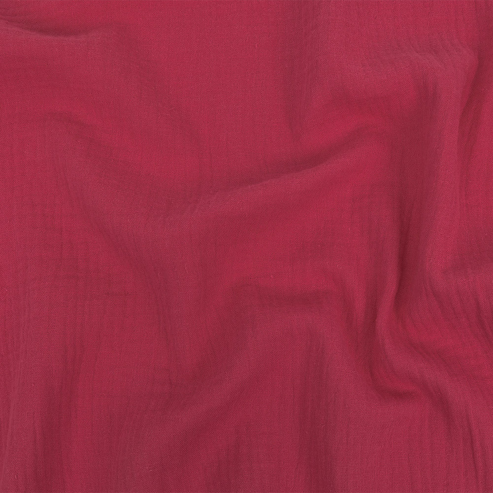 Image of Double Cotton Gauze - Raspberry - Talamanca Collection
