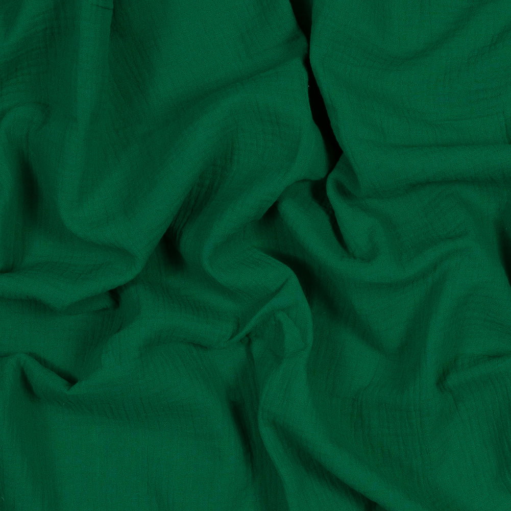 Image of Double Cotton Gauze - Kelly Green - Talamanca Collection