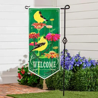 Finches and Flowers Everlasting Impression Textile Décor