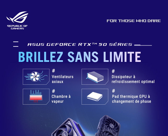 Découvrez les CG Asus RTX série 50