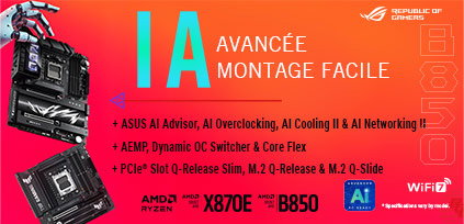 Découvrez les cartes mères Asus série B850/X870