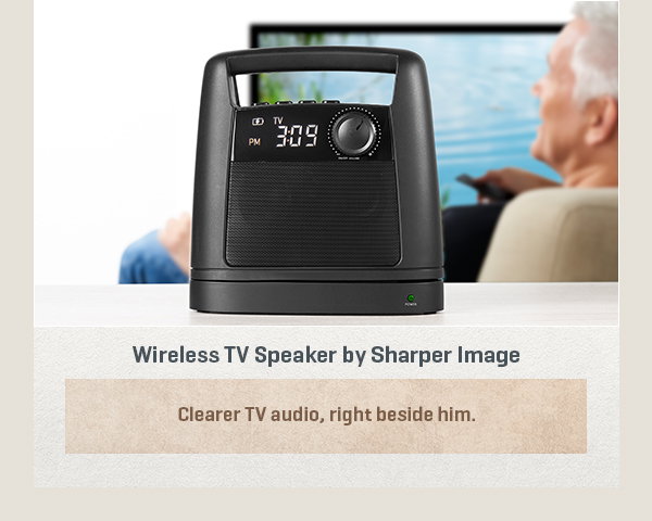 Wireless TV Speaker by Sharper Image