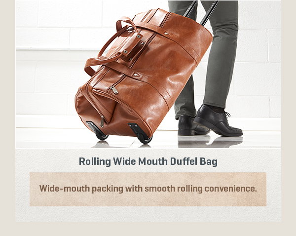 Rolling Wide Mouth Duffel Bag
