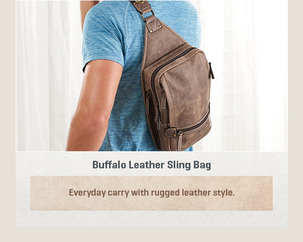 Buffalo Leather Sling Bag