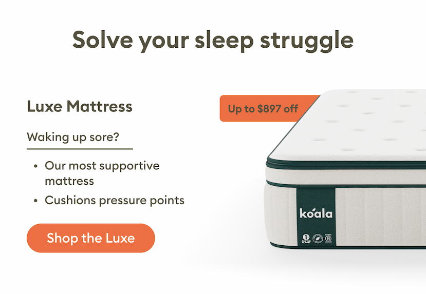 Luxe Mattress on sale — up to $897 off. Our most supportive mattress helps cushion pressure points for sleepers who wake up sore. Shop the Luxe Mattress.