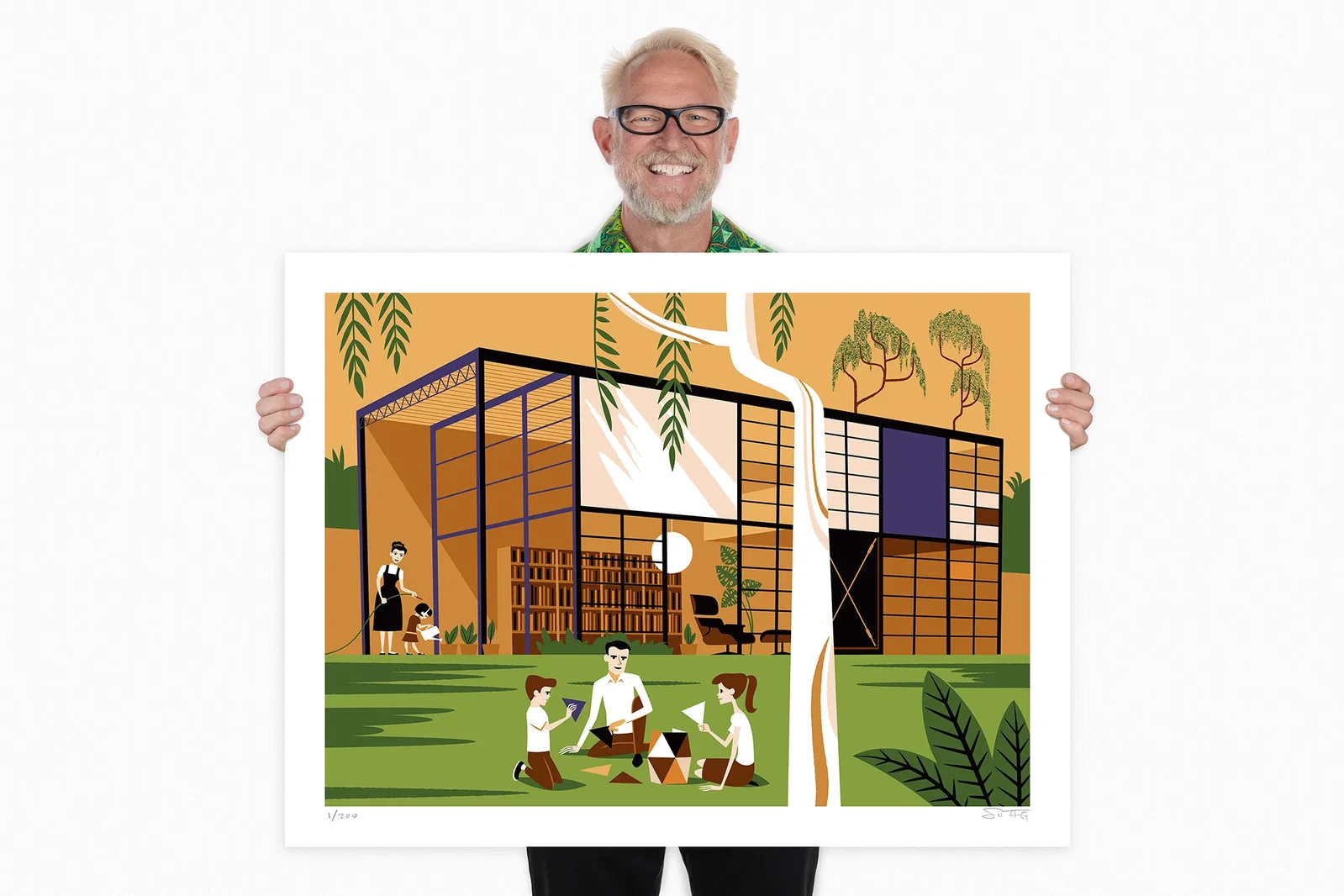 Image of "The Third Generation" Fine Art Print | The Eames House