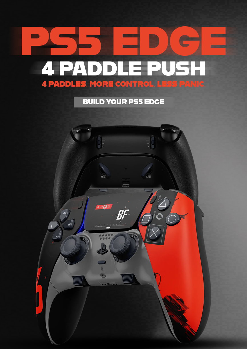 moddedzone | PS5 EDGE 4 PADDLE PUSH 4 PADDLES. MORE CONTROL. LESS PANIC.  BUILD YOUR PS5 EDGE