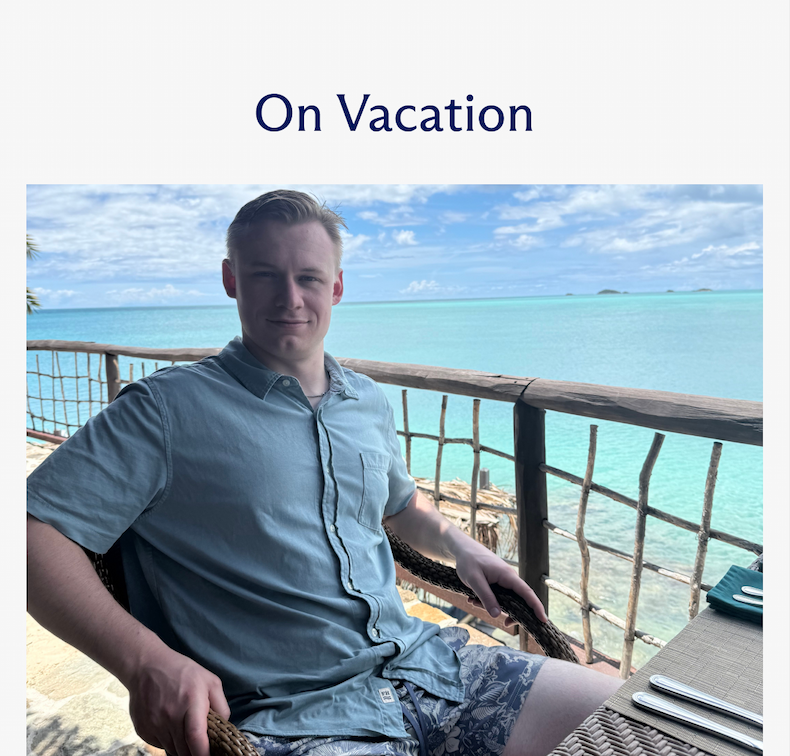On Vacation