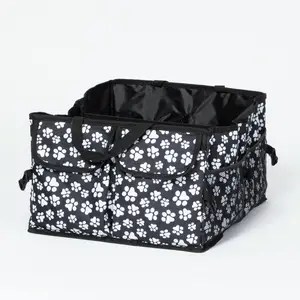 Gif of Paw Print Car Trunk Foldable Organizer